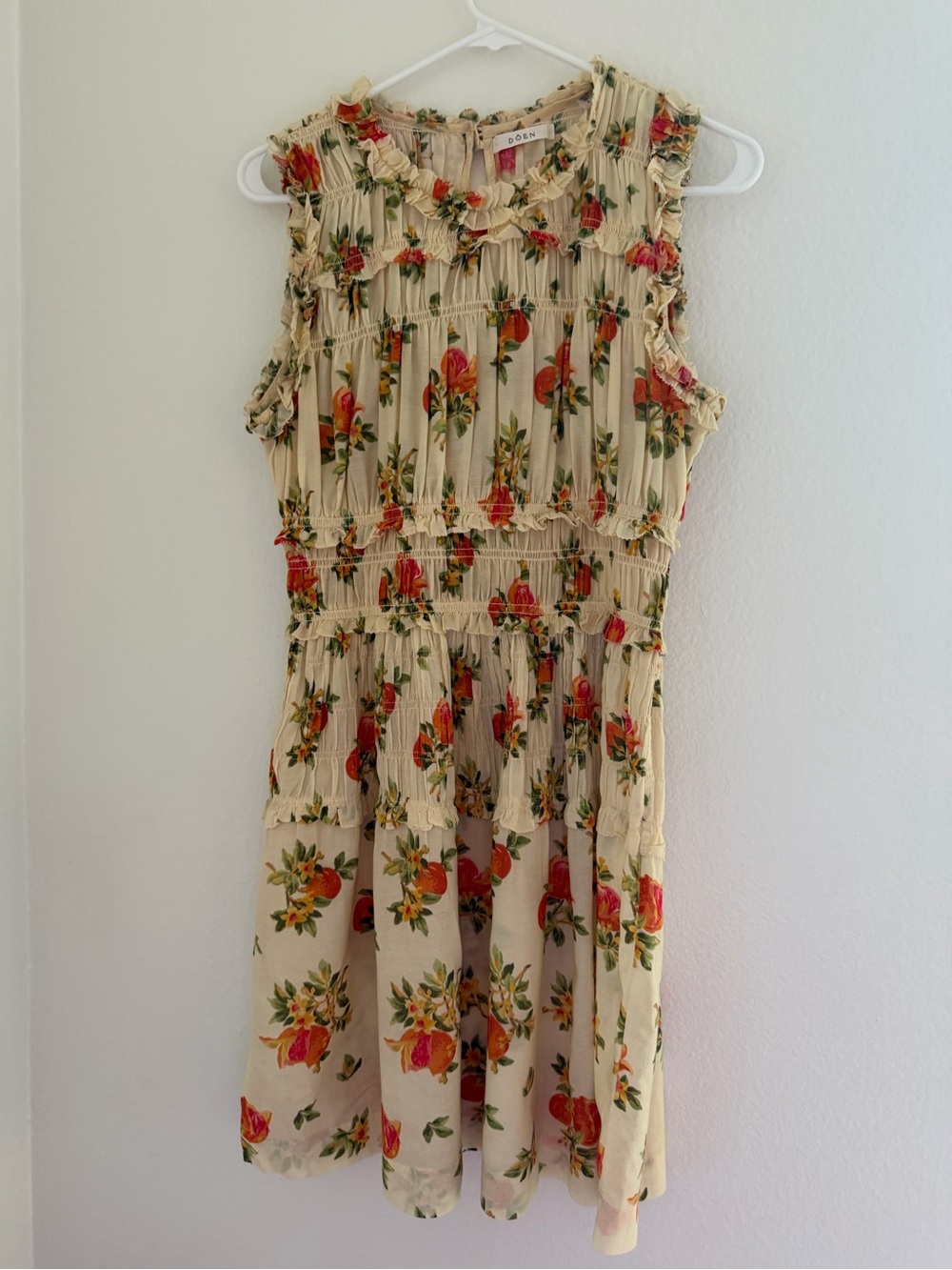 Dôen Martha Orange Print Dress